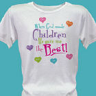 God Gave Me the Best Personalized Scoop Neck T-Shirt